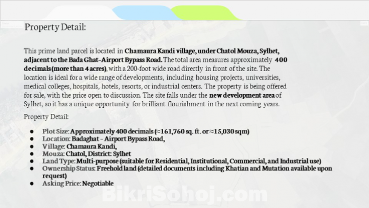 400 Decimal - Commercial or Residential Land for Sale